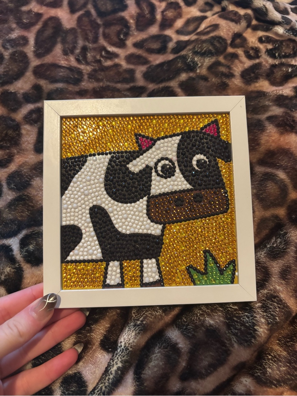 Cute cow diamond painting